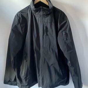 TUMI Tech Men’s Black Packable Lightweight Windbreaker Jacket Size XL